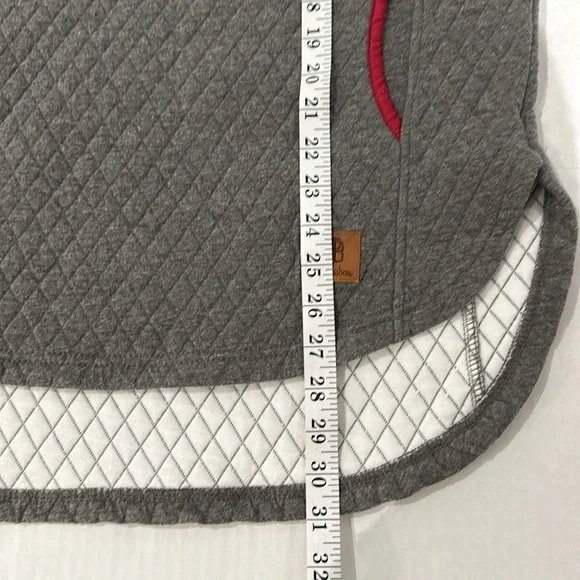 Indiana Hoosiers Women's XL Gray/Red Quarter-Snap Pullover Jacket - Picture 12 of 15